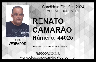 Candidato RENATO CAMARÃO 2024 - VOLTA REDONDA - Eleições