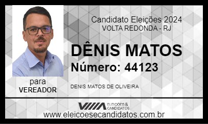 Candidato DÊNIS MATOS 2024 - VOLTA REDONDA - Eleições