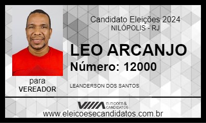 Candidato LEO ARCANJO 2024 - NILÓPOLIS - Eleições