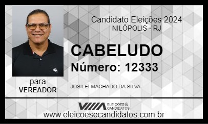 Candidato CABELUDO 2024 - NILÓPOLIS - Eleições