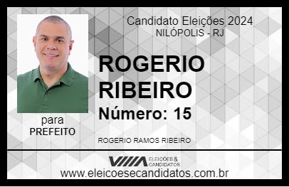 Candidato ROGERIO RIBEIRO 2024 - NILÓPOLIS - Eleições