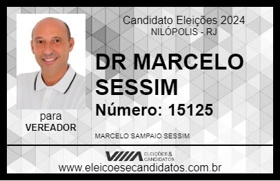 Candidato DR MARCELO SESSIM 2024 - NILÓPOLIS - Eleições