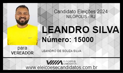 Candidato LEANDRO SILVA 2024 - NILÓPOLIS - Eleições