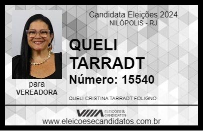 Candidato QUELI TARRADT 2024 - NILÓPOLIS - Eleições