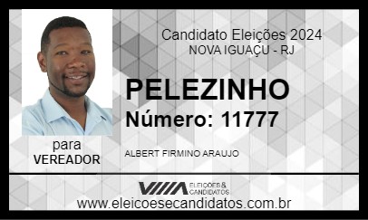 Candidato PELEZINHO 2024 - NOVA IGUAÇU - Eleições