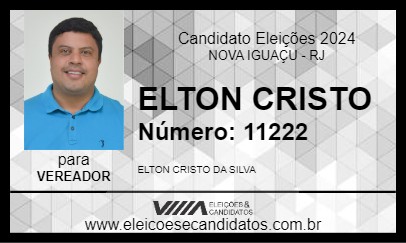 Candidato ELTON CRISTO 2024 - NOVA IGUAÇU - Eleições