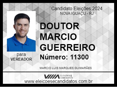 Candidato DOUTOR MARCIO GUERREIRO 2024 - NOVA IGUAÇU - Eleições