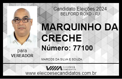 Candidato MARQUINHO DA CRECHE 2024 - BELFORD ROXO - Eleições