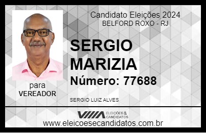 Candidato SERGIO MARIZIA 2024 - BELFORD ROXO - Eleições