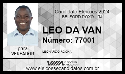 Candidato LEO DA VAN 2024 - BELFORD ROXO - Eleições