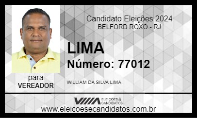 Candidato LIMA 2024 - BELFORD ROXO - Eleições