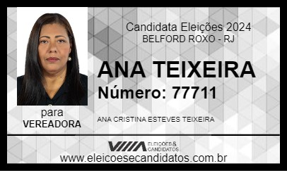 Candidato ANA TEIXEIRA 2024 - BELFORD ROXO - Eleições