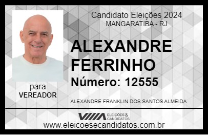 Candidato ALEXANDRE FERRINHO 2024 - MANGARATIBA - Eleições