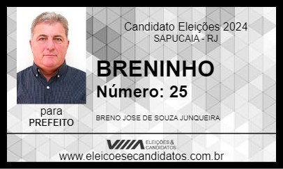 Candidato BRENINHO 2024 - SAPUCAIA - Eleições