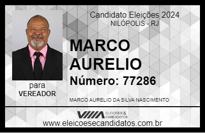 Candidato MARCO AURELIO 2024 - NILÓPOLIS - Eleições