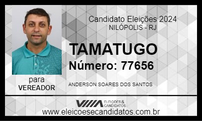 Candidato TAMATUGO 2024 - NILÓPOLIS - Eleições