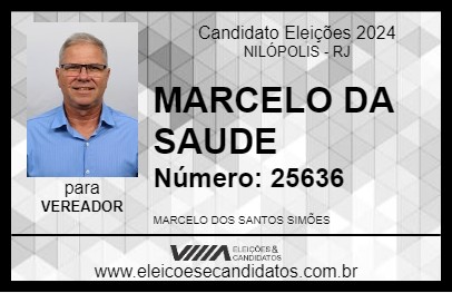 Candidato MARCELO DA SAUDE 2024 - NILÓPOLIS - Eleições