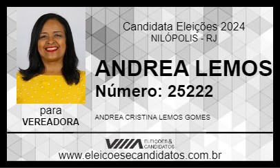 Candidato ANDREA LEMOS 2024 - NILÓPOLIS - Eleições