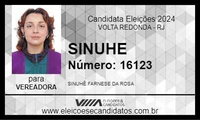 Candidato SINUHE 2024 - VOLTA REDONDA - Eleições