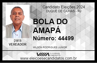 Candidato BOLA DO AMAPÁ 2024 - DUQUE DE CAXIAS - Eleições