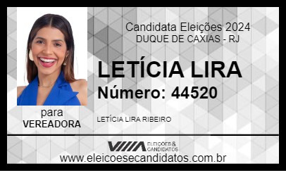 Candidato LETÍCIA LYRA 2024 - DUQUE DE CAXIAS - Eleições