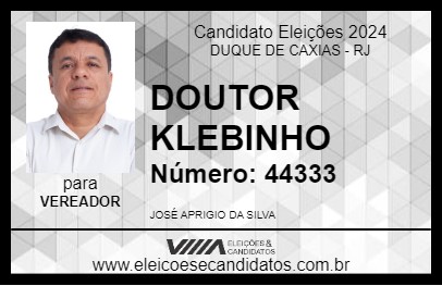 Candidato DOUTOR KLEBINHO 2024 - DUQUE DE CAXIAS - Eleições