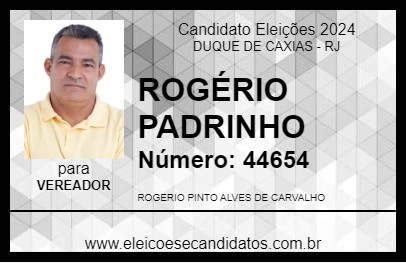 Candidato ROGÉRIO PADRINHO 2024 - DUQUE DE CAXIAS - Eleições