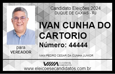 Candidato IVAN  CUNHA 2024 - DUQUE DE CAXIAS - Eleições