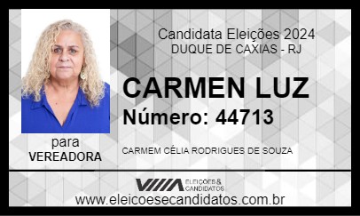 Candidato CARMEN LUZ 2024 - DUQUE DE CAXIAS - Eleições