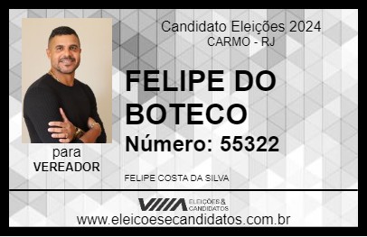 Candidato FELIPE DO BOTECO 2024 - CARMO - Eleições