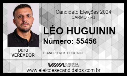 Candidato LÉO HUGUININ 2024 - CARMO - Eleições