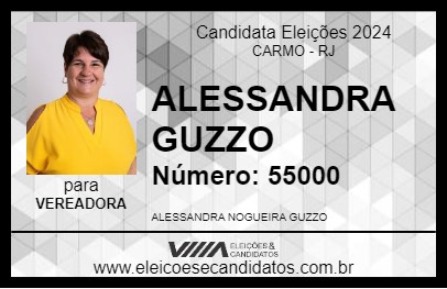 Candidato ALESSANDRA GUZZO 2024 - CARMO - Eleições