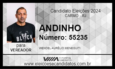 Candidato ANDINHO 2024 - CARMO - Eleições