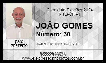 Candidato JOÃO GOMES 2024 - NITERÓI - Eleições