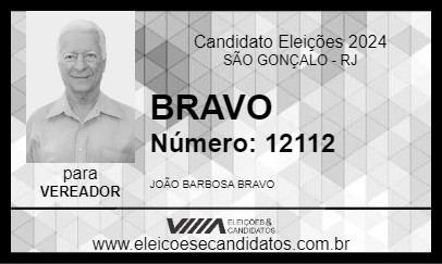 Candidato BRAVO 2024 - SÃO GONÇALO - Eleições