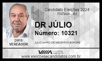 Candidato DR JÚLIO 2024 - ITATIAIA - Eleições