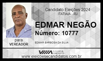 Candidato EDMAR NEGÃO 2024 - ITATIAIA - Eleições