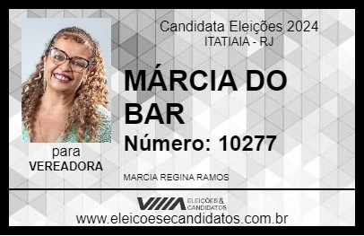 Candidato MÁRCIA DO BAR 2024 - ITATIAIA - Eleições