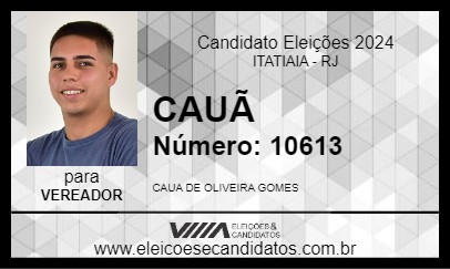 Candidato CAUÃ 2024 - ITATIAIA - Eleições