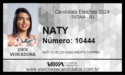 Candidato NATY 2024 - ITATIAIA - Eleições