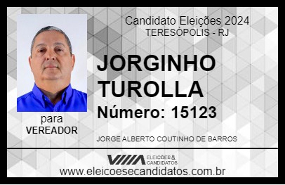 Candidato JORGINHO TUROLLA 2024 - TERESÓPOLIS - Eleições