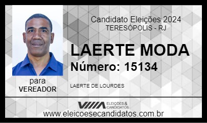 Candidato LAERTE MODA 2024 - TERESÓPOLIS - Eleições