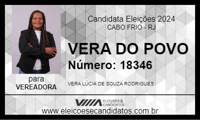 Candidato VERA DO POVO 2024 - CABO FRIO - Eleições