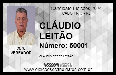 Candidato CLÁUDIO  LEITÃO 2024 - CABO FRIO - Eleições