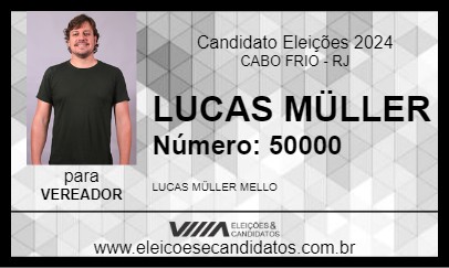 Candidato LUCAS MÜLLER 2024 - CABO FRIO - Eleições