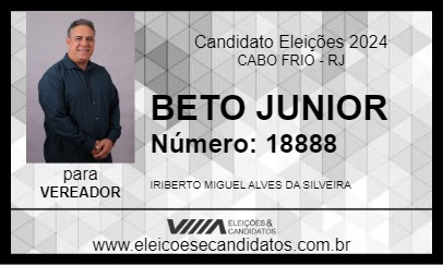 Candidato BETO JUNIOR 2024 - CABO FRIO - Eleições