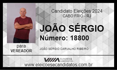 Candidato JOÃO SÉRGIO 2024 - CABO FRIO - Eleições