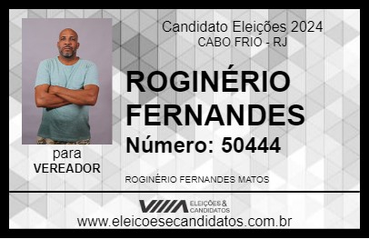 Candidato ROGINÉRIO FERNANDES 2024 - CABO FRIO - Eleições