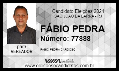 Candidato FÁBIO PEDRA 2024 - SÃO JOÃO DA BARRA - Eleições