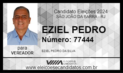 Candidato EZIEL PEDRO 2024 - SÃO JOÃO DA BARRA - Eleições